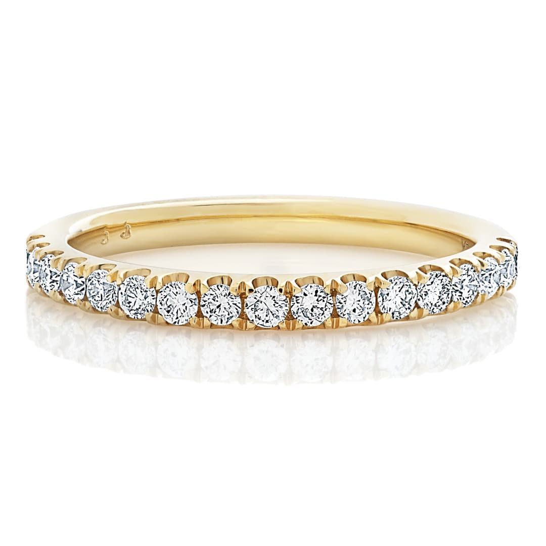 18K Yellow Gold Diamond Band