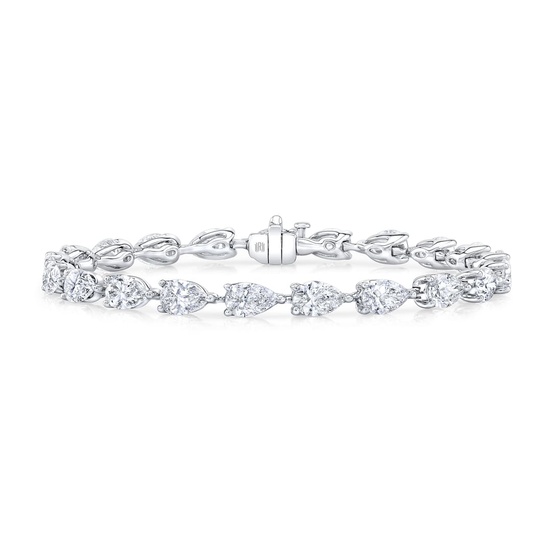 18K White Gold Diamond East-West Bracelet