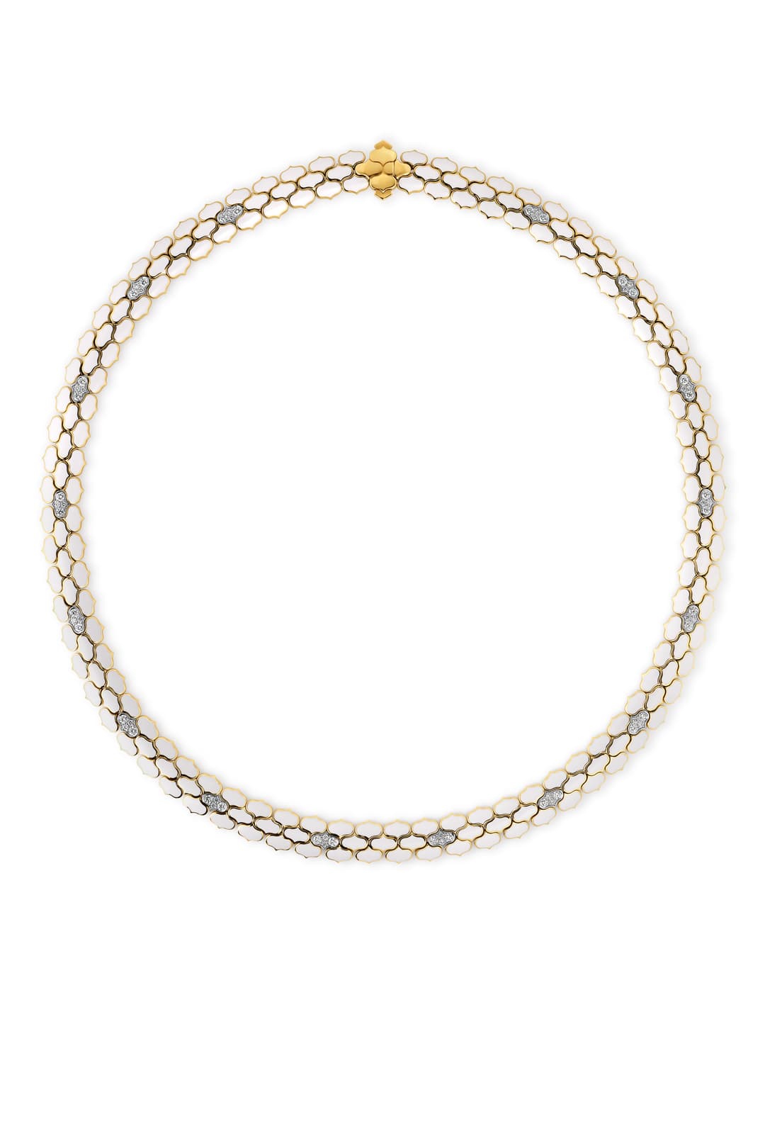 18K Two-Tone Gold Cobra Necklace