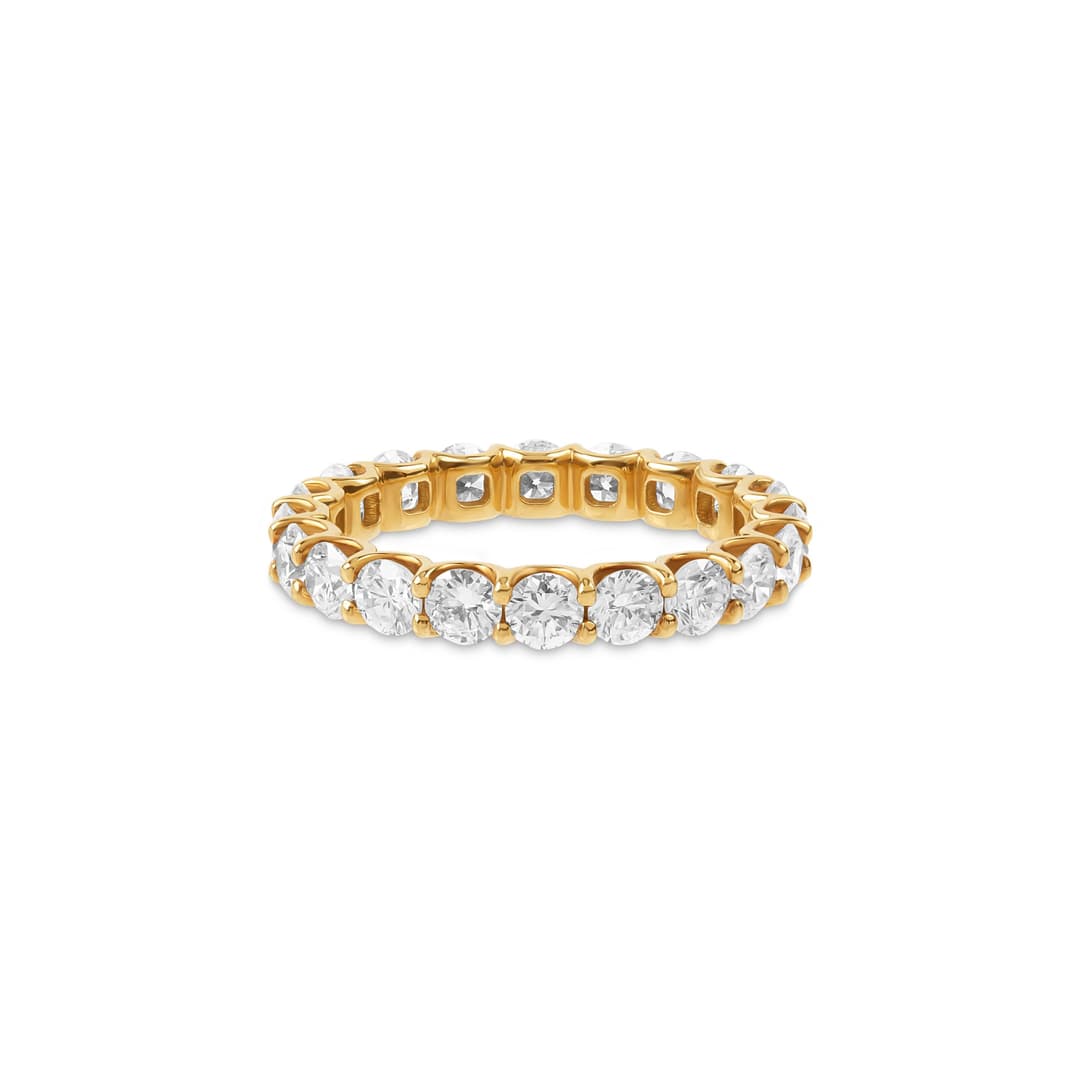 18K Rose Gold Diamond Eternity Band