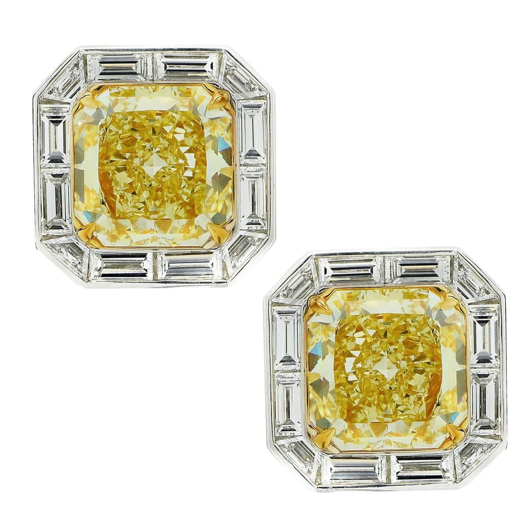Diamond Halo Earrings