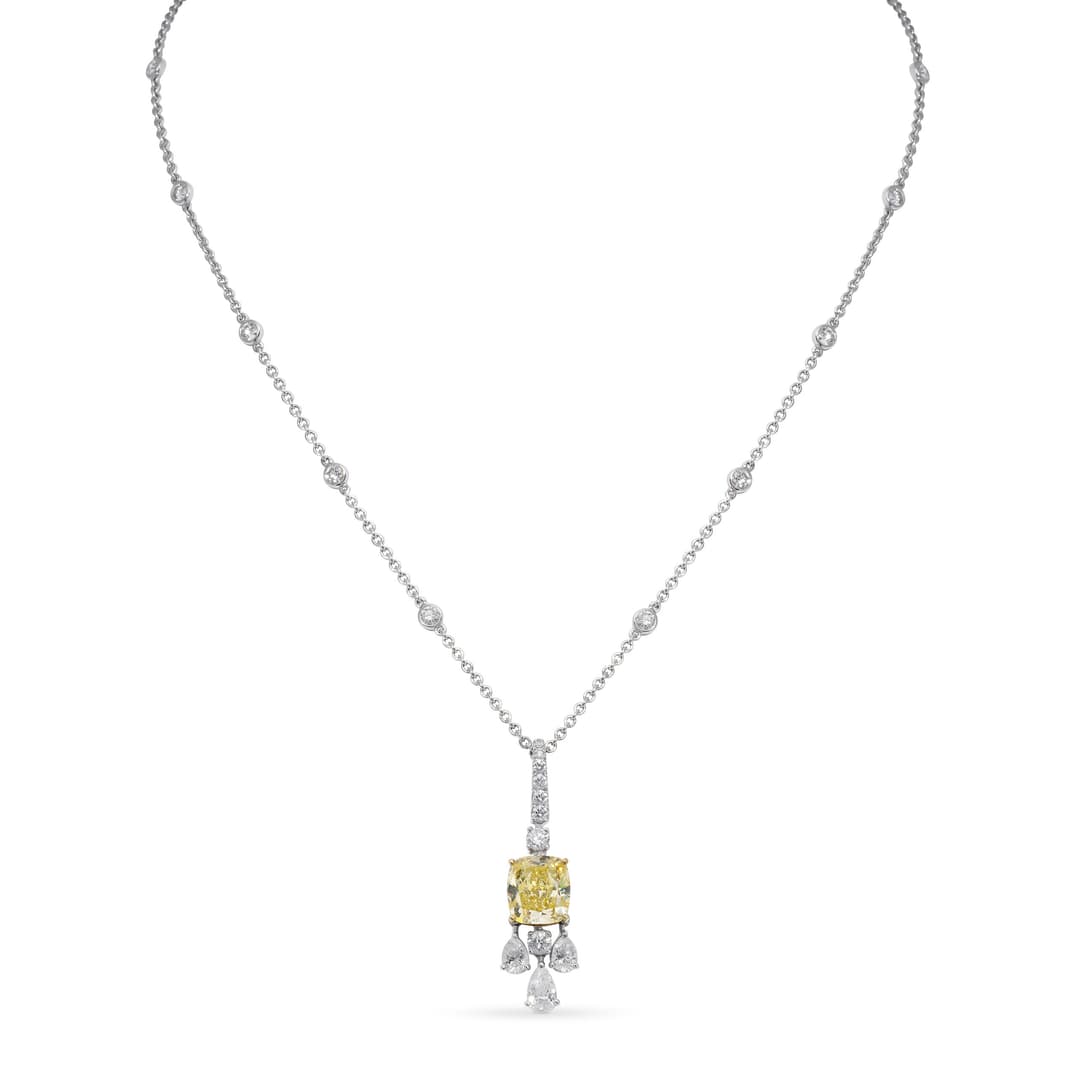 18K Two-Tone Gold Diamond Necklace