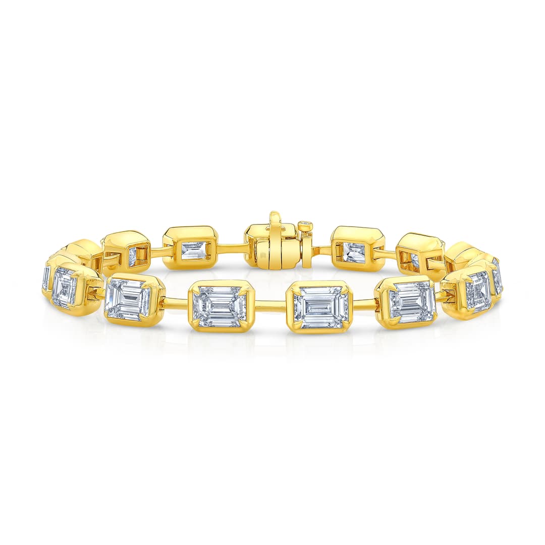18K Yellow Gold Bar Bracelet