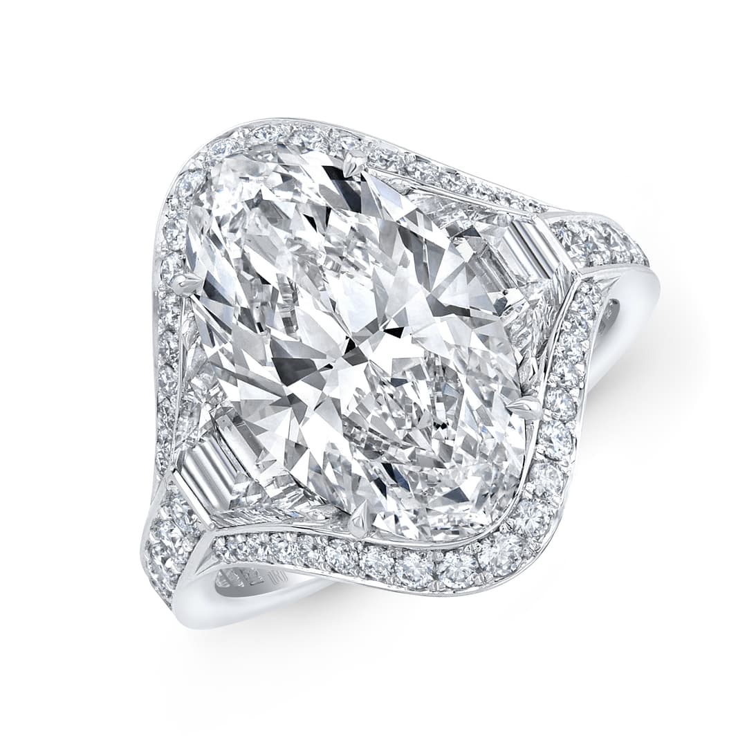 Platinum Diamond 3 Stone Ring