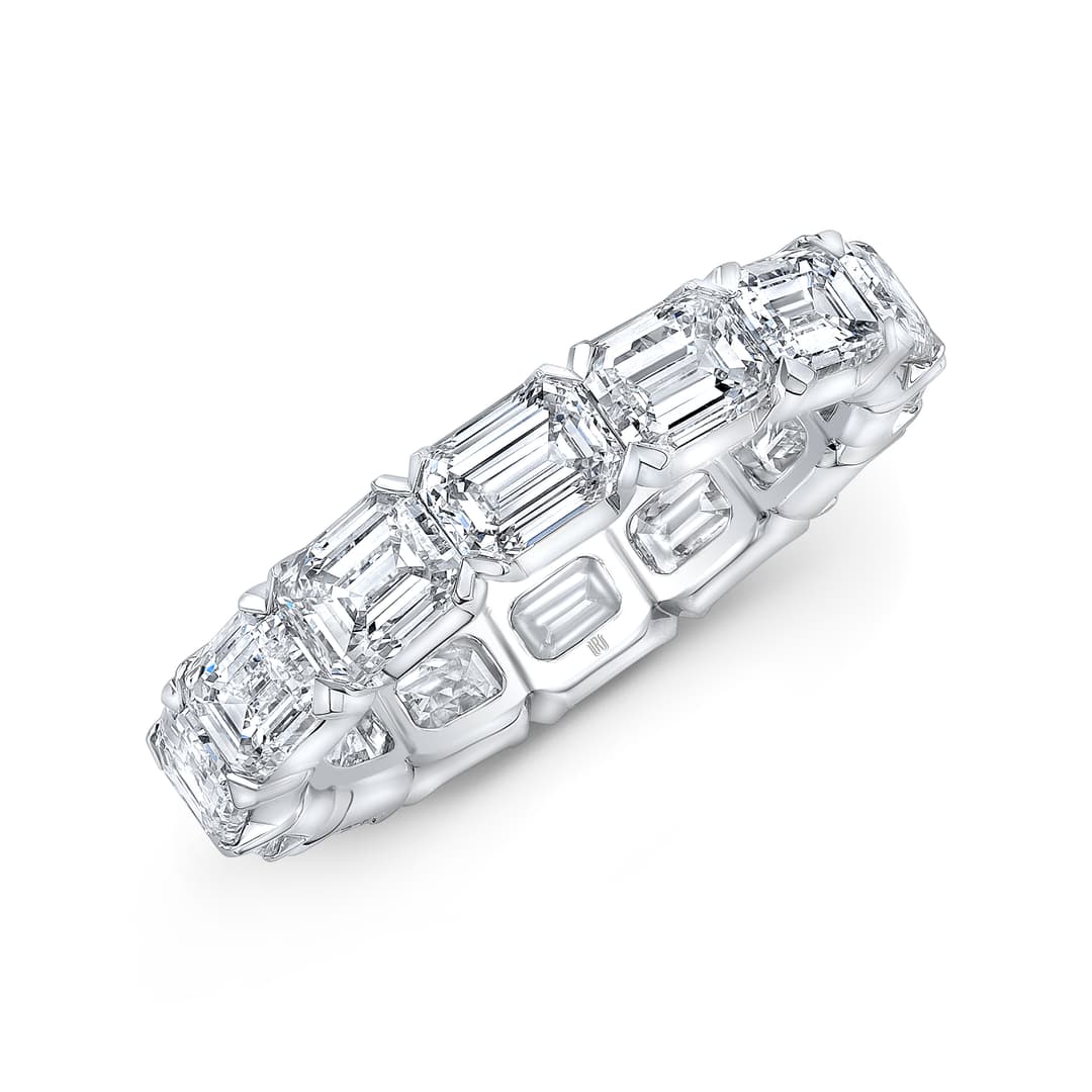 18K White Gold Eternity Band