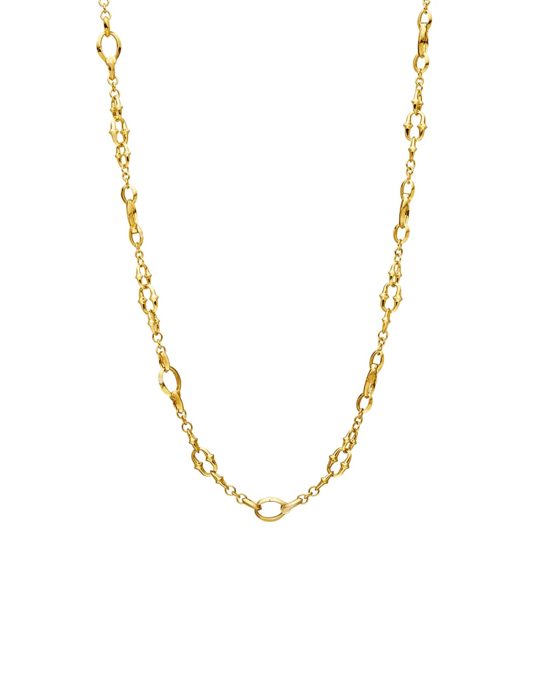 18K Yellow Gold Dive Chain Necklace