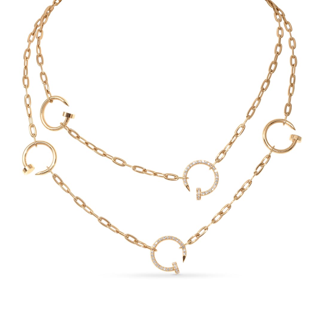 18K Rose Gold Diamond Juste Un Clou Necklace