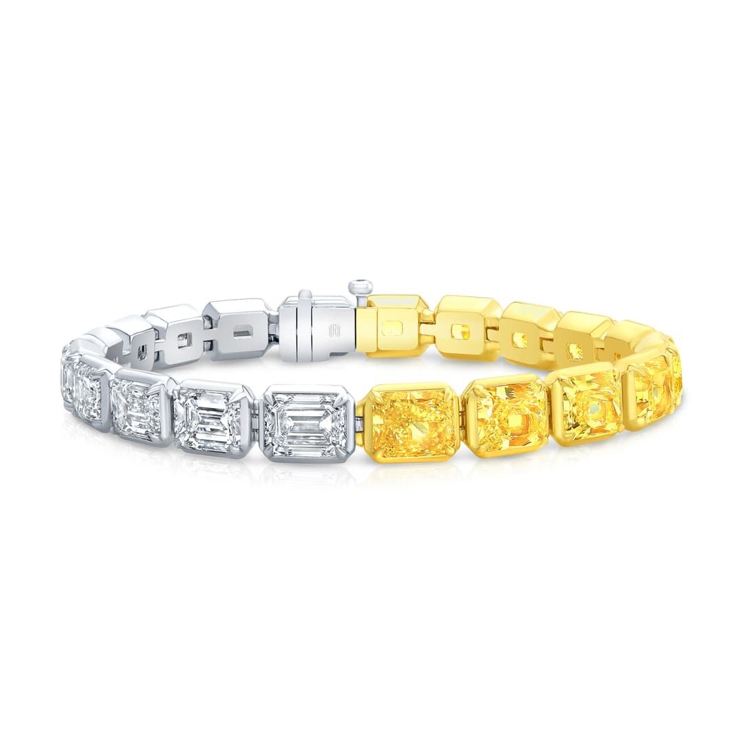 Platinum Diamond Line Bracelet