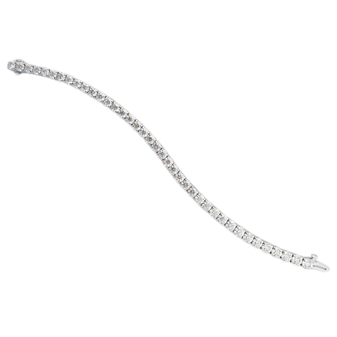 14K White Gold Diamond Tennis Bracelet