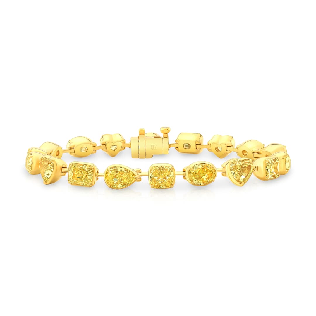 18K Yellow Gold Fancy Yellow Diamond Bracelet