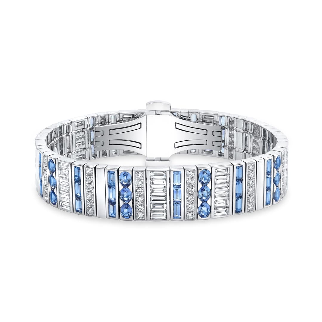 Platinum Baguette Diamond Bracelet