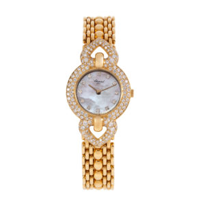 Chopard 18K Yellow Gold Diamond Ladies Watch