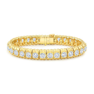 Rahaminov 18k Yellow Gold Diamond Line Bracelet