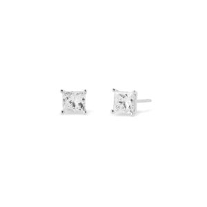 Yamron Collection 18K White Gold Diamond Stud Earrings