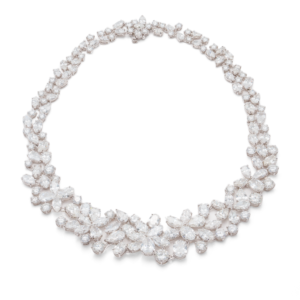 Yamron Collection Platinum Diamond Flower Necklace