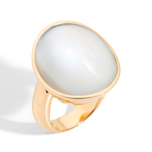 Vhernier 18K Rose Gold Mother of Pearl Giotto Ring