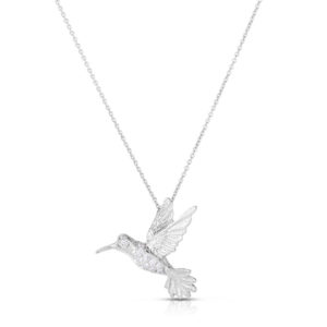 Diamond Hummingbird Necklace