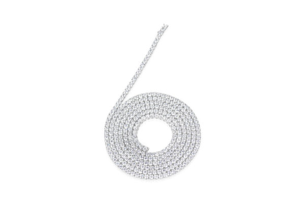 Piranesi 18K White Gold Diamond Tennis Necklace