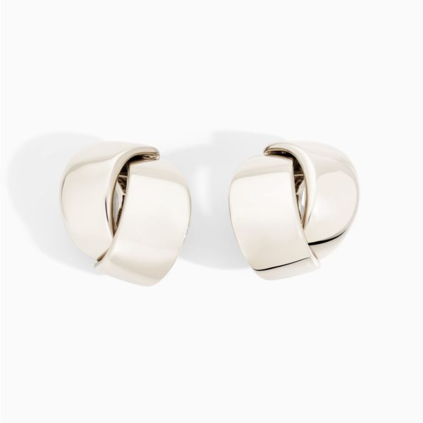 Vhernier 18K White Gold Abbraccio Earrings
