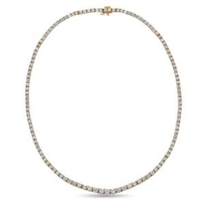 Yamron Collection 18K Yellow Gold Diamond Riviera Necklace