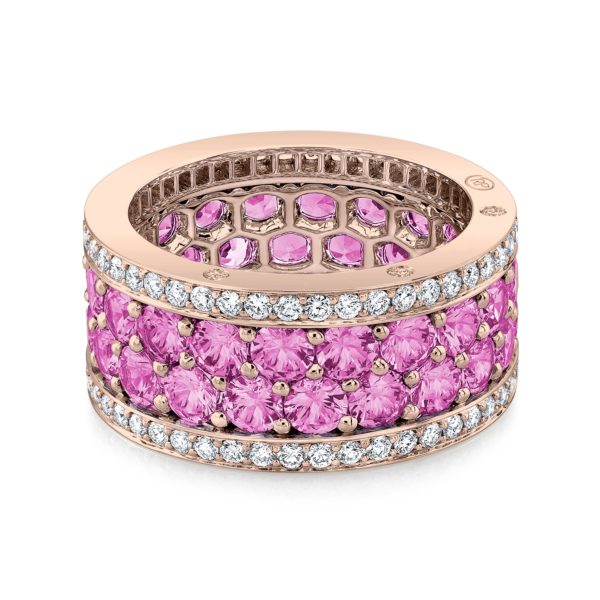 Robert Procop Pink Sapphire American Glamour Eternity Ring