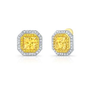 Robert Procop Yellow Sapphire Colors of the Season Earrings with 18k yellow gold.