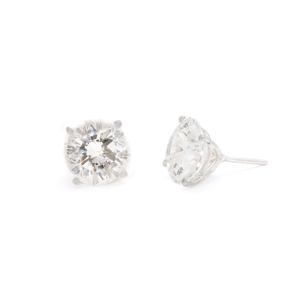 Yamron Collection 14K White Gold Diamond Stud earrings