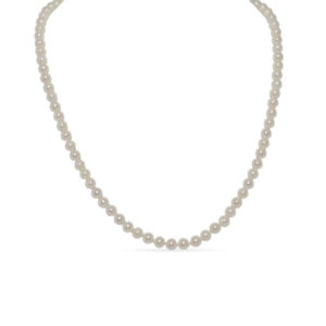 Yamron Collection 18k white pearl necklace