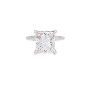 Yamron Collection Platinum Princess cut Diamond Solitaire Ring