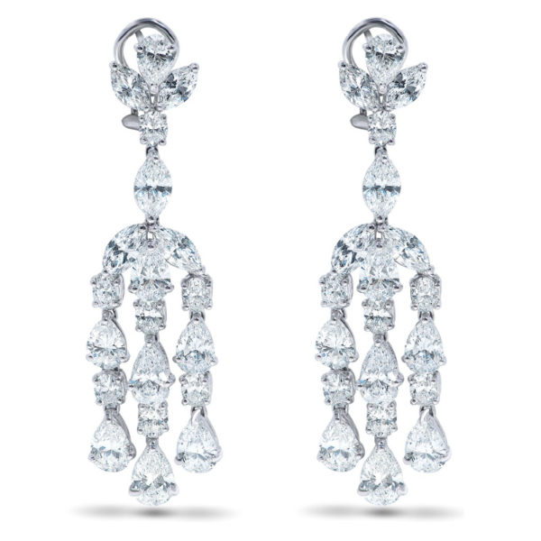 Marina B Platinum Diamond Dangle Earrings