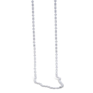 Yamron Collection 18K White Gold Diamond Cluster Necklace