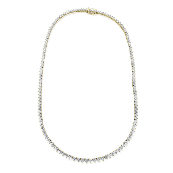 Yamron Collection 14K Yellow Gold Diamond Riviera Necklace