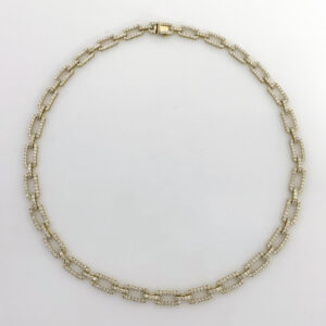 Yamron Collection 14K Yellow Gold Diamond Necklace
