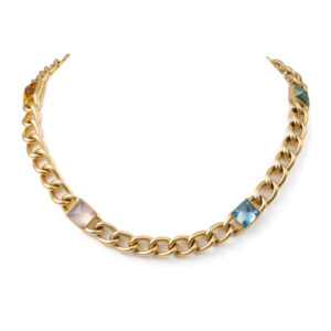 Seaman Schepps 18K Yellow Gold Multi-Stone Necklace