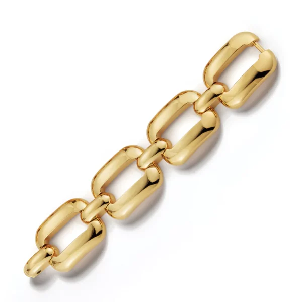 Seaman Schepps 18K Yellow Gold Four Link Bracelet
