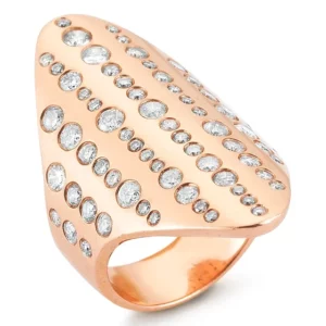 Parulina 18K Rose Gold Champagne Bubble Ring